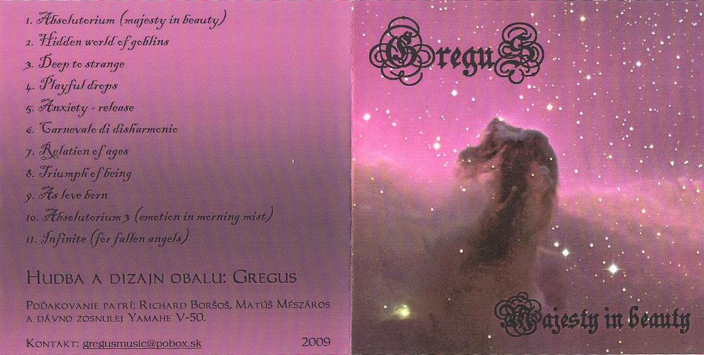Gregus - Majesty In Beauty / CDr